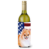 Caroline'S Treasures Pomeranian #2 Patriotic Decorative Bottle Hugger, 750Ml, Multicolor