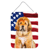 Caroline'S Treasures Tibetan Mastiff Patriotic Metal Print, 16 X 12, Multicolor