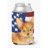 Caroline'S Treasures Toy Terrier Patriotic Decorative Can Hugger, Multicolor