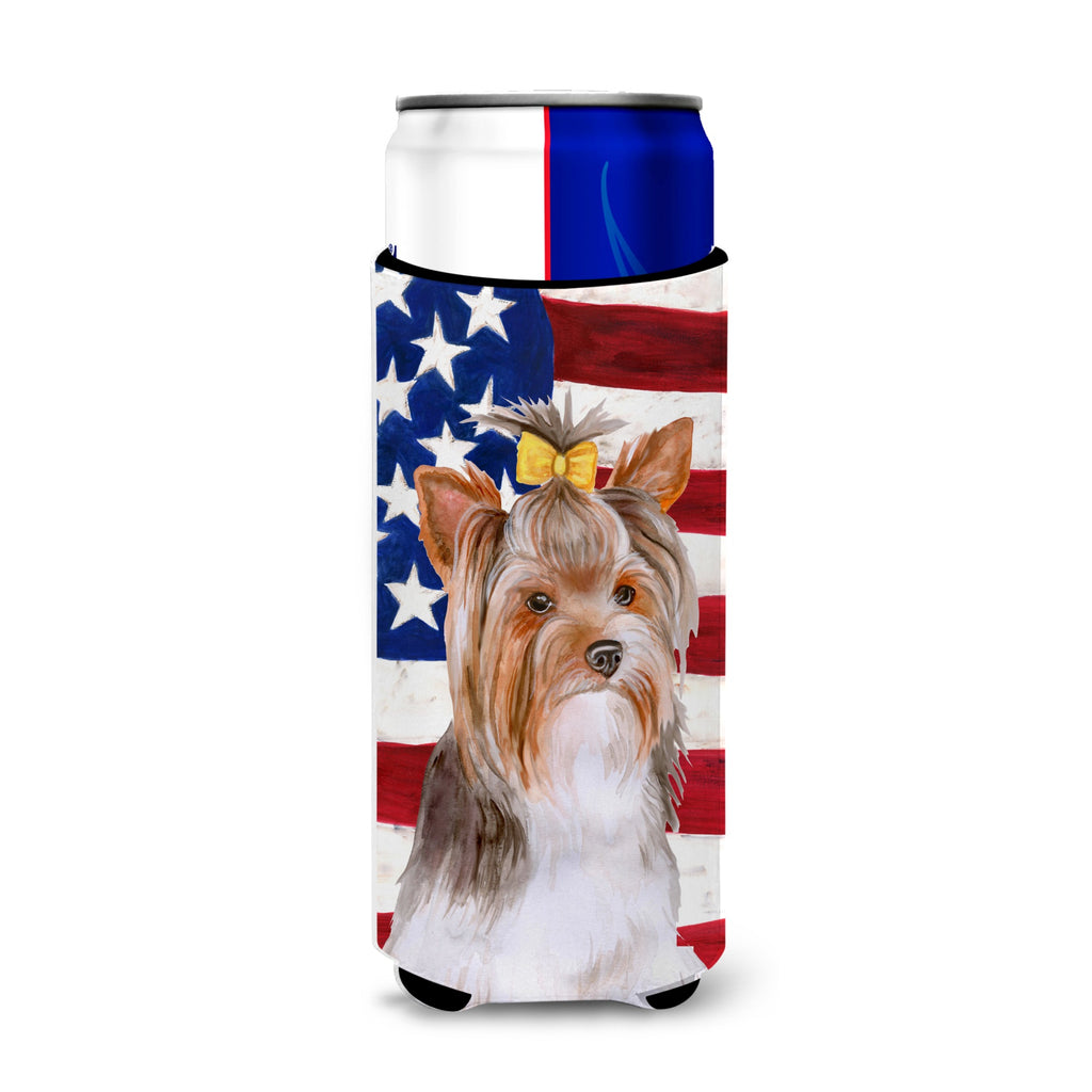Caroline'S Treasures Yorkshire Terrier Patriotic Decorative Can Hugger - Thumbnail 3
