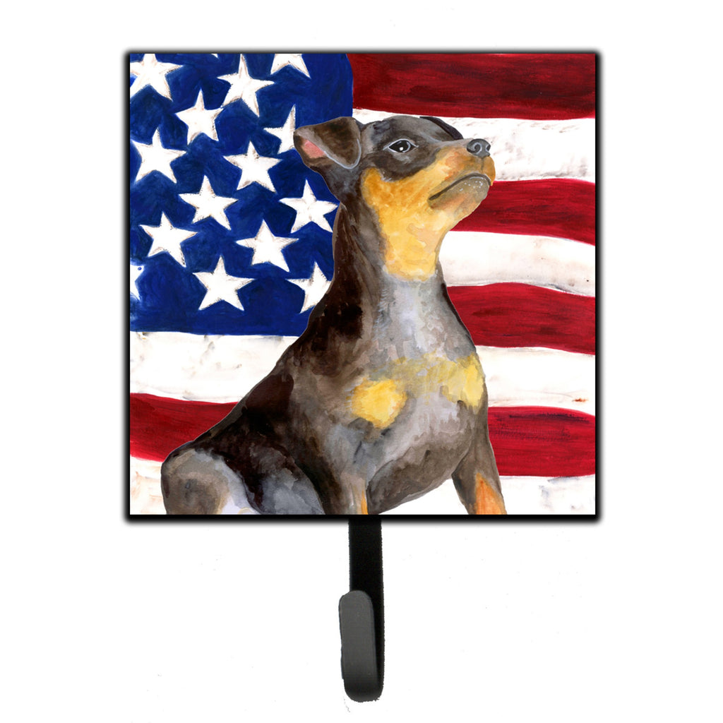 Caroline's Treasures Miniature Pinscher Patriotic Wall Hook