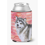 Caroline'S Treasures Alaskan Malamute Love Decorative Can Hugger, Multicolor