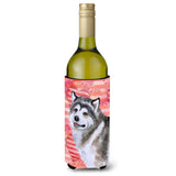 Caroline'S Treasures Alaskan Malamute Love Decorative Bottle Hugger, 750Ml, Multicolor