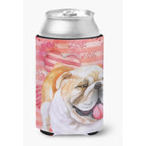 Caroline'S Treasures English Bulldog Love Decorative Can Hugger, Multicolor