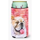 Caroline'S Treasures English Bulldog Love Decorative Can Hugger, Tall Boy, Multicolor