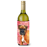 Caroline'S Treasures German Boxer Love Decorative Bottle Hugger, 750Ml, Multicolor