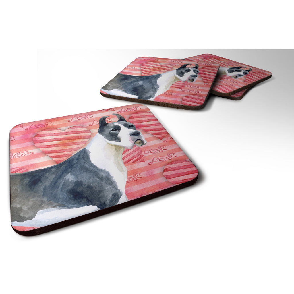 Caroline's Treasures Harlequin Dane Patriotic Decorative Coasters - Thumbnail 2