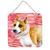 Caroline'S Treasures American Staffordshire Metal Print, 6H X 6W, Love Is A Dog