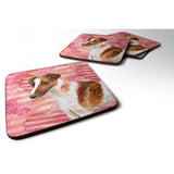 Caroline'S Treasures Smooth Fox Terrier Love Decorative Coasters, Multicolor
