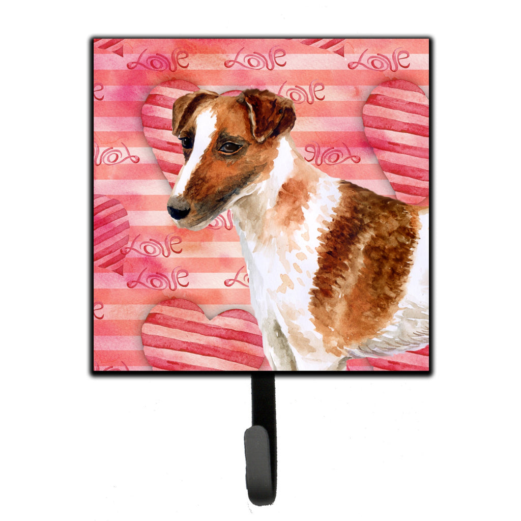 Caroline's Treasures Smooth Fox Terrier Love Wall Hook, Small