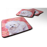 Caroline'S Treasures Bichon Frise Love Decorative Coasters, Multicolor