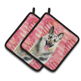 Caroline'S Treasures East-European Shepherd Decorated Pot Holder, 7.5H X 7.5W, Love Is A Dog
