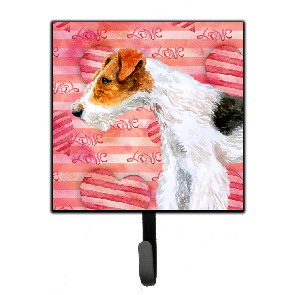 Caroline's Treasures Smooth Fox Terrier Love Wall Hook, Small - Thumbnail 2