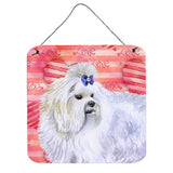 Caroline'S Treasures Maltese Metal Print, 6H X 6W, Love Is A Dog