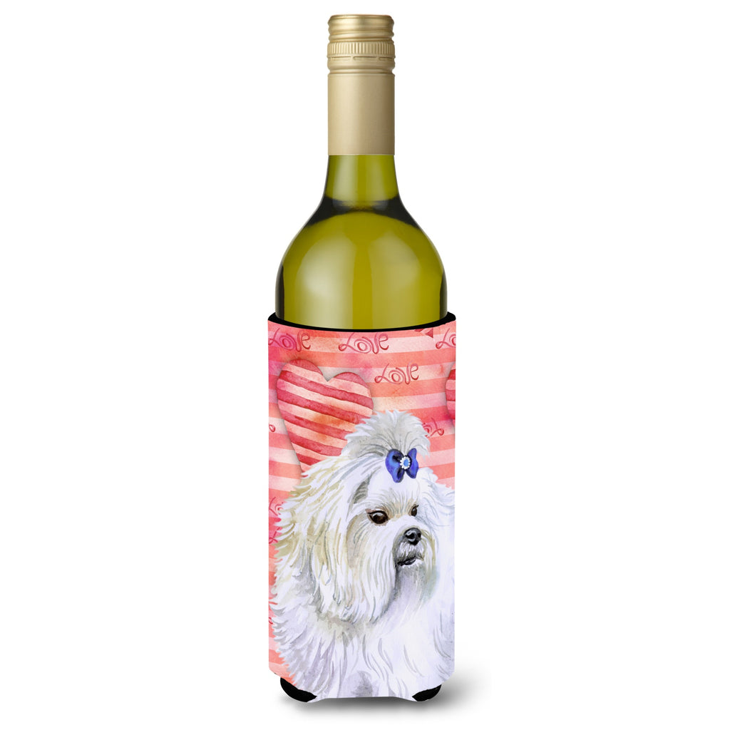Caroline'S Treasures Maltese Love Decorative Bottle Hugger - Thumbnail 2