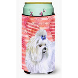Caroline'S Treasures Maltese Love Decorative Can Hugger, Tall Boy, Multicolor