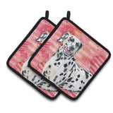 Caroline'S Treasures Dalmatian Decorated Pot Holder, 7.5H X 7.5W, Love Is A Dog