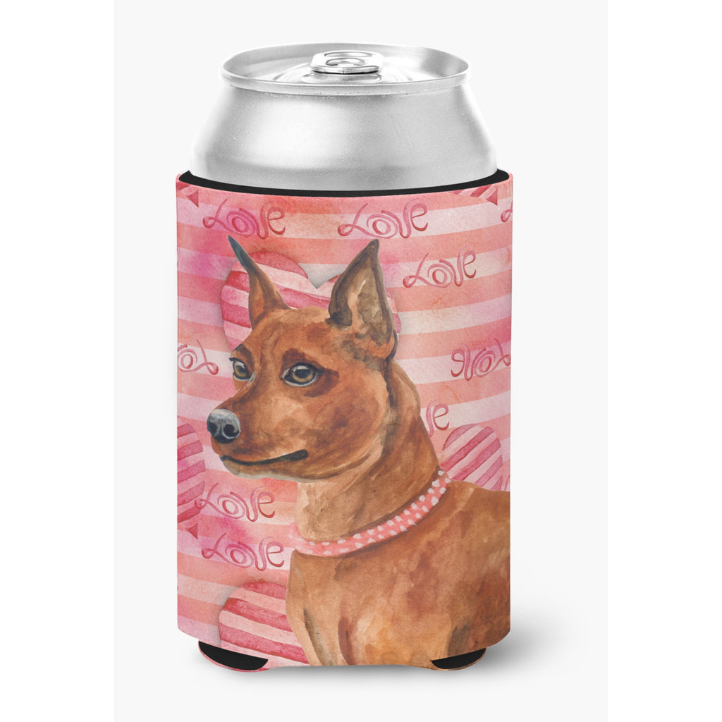 Caroline'S Treasures Miniature Pinscher Love Decorative Can Hugger, Slim - Thumbnail 2