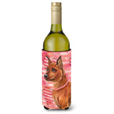 Caroline'S Treasures Miniature Pinscher Love Decorative Bottle Hugger, 750Ml, Multicolor