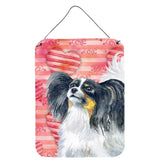 Caroline'S Treasures Papillon Love Metal Print, 16 X 12, Multicolor