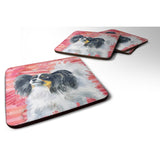 Caroline'S Treasures Papillon Love Decorative Coasters, Multicolor