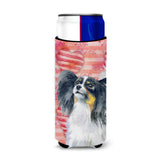 Caroline'S Treasures Papillon Love Decorative Can Hugger, Slim, Multicolor