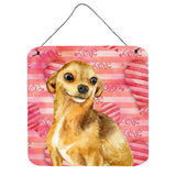Caroline'S Treasures Chihuahua Metal Print, 6H X 6W, Love Is A Dog
