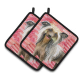 Caroline'S Treasures Chinese Crested Decorated Pot Holder, 7.5H X 7.5W, Love Is A Dog