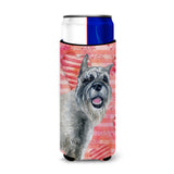 Caroline'S Treasures Schnauzer Love Decorative Can Hugger, Slim, Multicolor