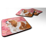 Caroline'S Treasures Cavalier Spaniel Love Decorative Coasters, Multicolor