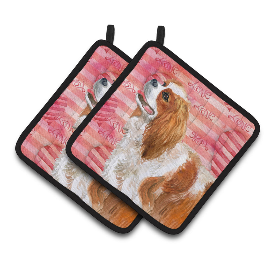 Caroline'S Treasures Cavalier Spaniel Patriotic Decorated Pot Holder