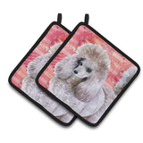 Caroline'S Treasures Poodle Decorated Pot Holder, 7.5H X 7.5W, Love Is A Dog