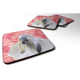 Caroline'S Treasures Shih Tzu Love Decorative Coasters, Multicolor