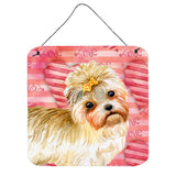 Caroline'S Treasures Morkie Metal Print, 6H X 6W, Love Is A Dog