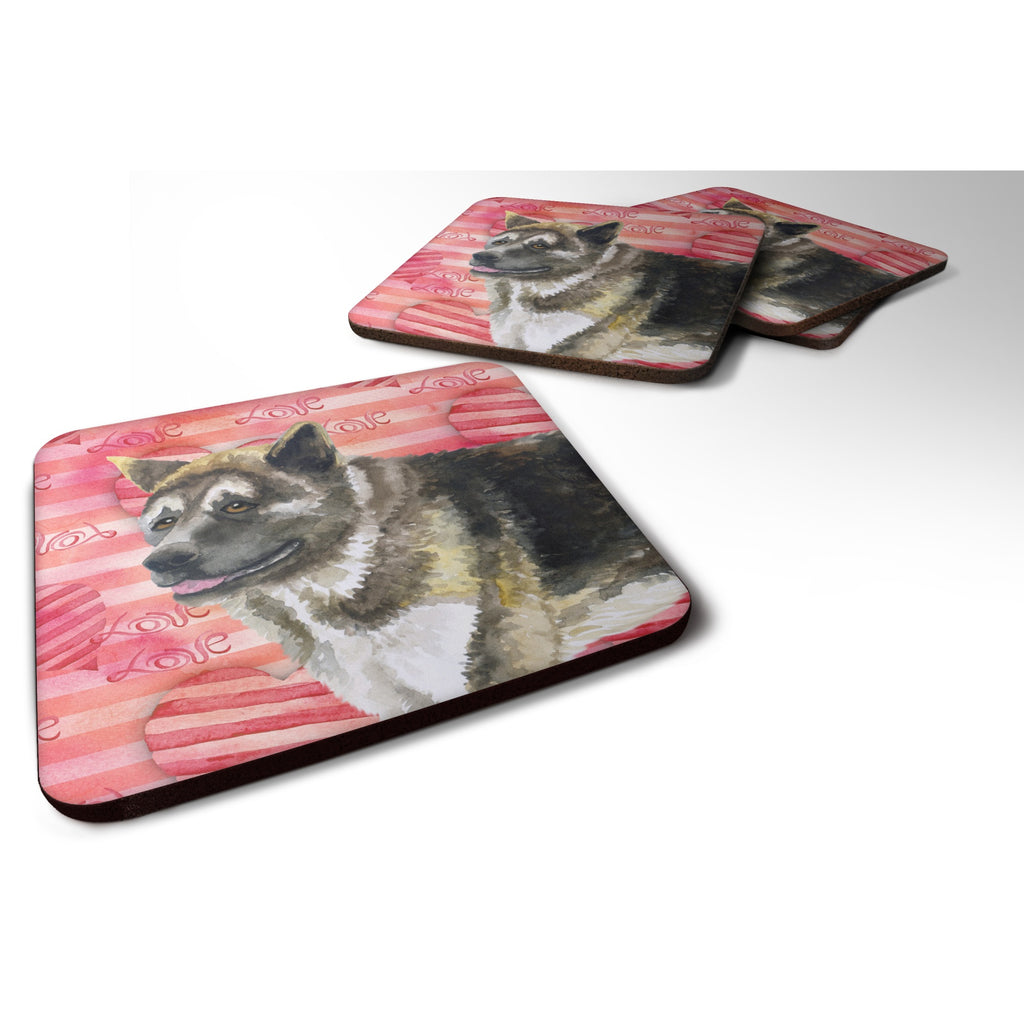 Caroline'S Treasures American Akita Love Decorative Coasters - Thumbnail 2