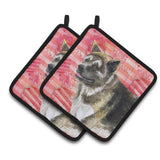Caroline'S Treasures American Akita Decorated Pot Holder, 7.5H X 7.5W, Love Is A Dog
