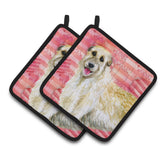 Caroline'S Treasures Irish Wolfhound Decorated Pot Holder, 7.5H X 7.5W, Love Is A Dog