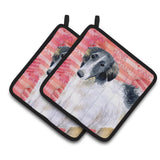 Caroline'S Treasures Borzoi Decorated Pot Holder, 7.5H X 7.5W, Love Is A Dog