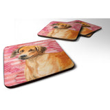 Caroline'S Treasures Rhodesian Ridgeback Love Decorative Coasters, Multicolor