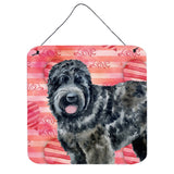 Caroline'S Treasures Black Russian Terrier Metal Print, 6H X 6W, Love Is A Dog