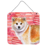 Caroline'S Treasures Shiba Inu Metal Print, 6H X 6W, Love Is A Dog