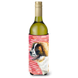 Caroline'S Treasures Saint Bernard Love Decorative Bottle Hugger, 750Ml, Multicolor