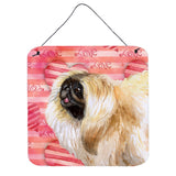 Caroline'S Treasures Pekingese Metal Print, 6H X 6W, Love Is A Dog