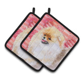 Caroline'S Treasures Pomeranian Decorated Pot Holder, 7.5H X 7.5W, Love Is A Dog