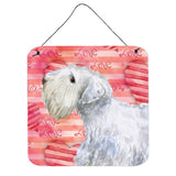 Caroline'S Treasures Sealyham Terrier Metal Print, 6H X 6W, Love Is A Dog