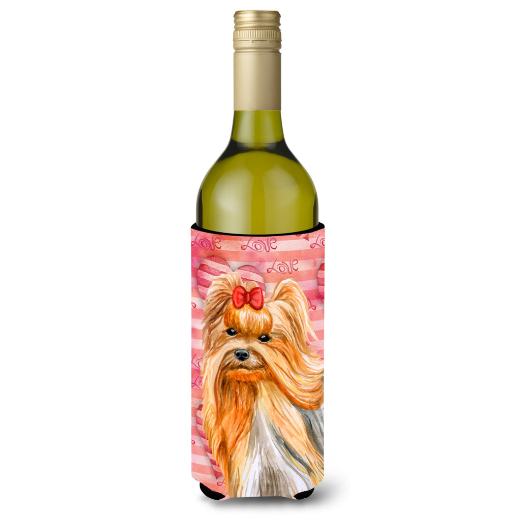 Caroline'S Treasures Yorkshire Terrier Love Decorative Bottle Hugger - Thumbnail 2