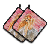 Caroline'S Treasures Yorkshire Terrier Decorated Pot Holder, 7.5H X 7.5W, Love Is A Dog