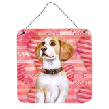 Caroline'S Treasures Beagle Metal Print, 6H X 6W, Love Is A Dog