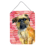 Caroline'S Treasures Brussels Griffon Love Metal Print, 16 X 12, Multicolor