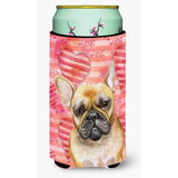 Caroline'S Treasures French Bulldog Love Decorative Can Hugger, Tall Boy, Multicolor
